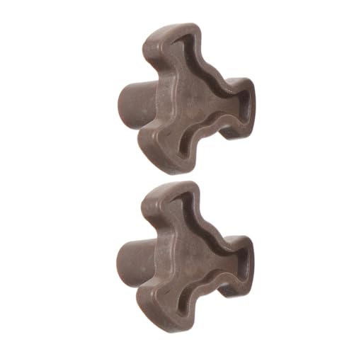 BRIGHTFUFU 2pcs Microwave Parts Dark Brown Microwave Turntable Couplers Microwave  Plastic