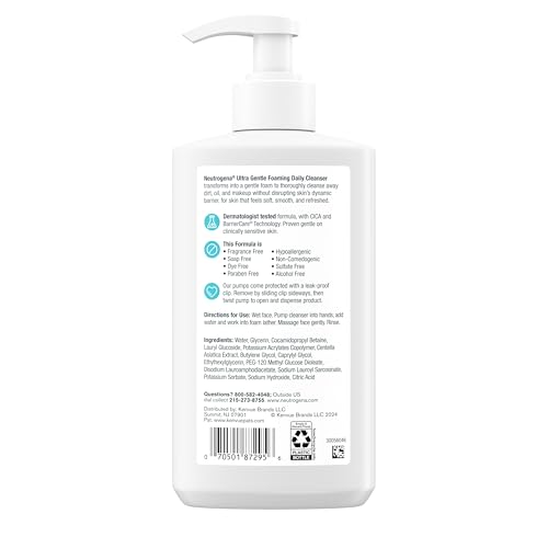 Neutrogena Ultra Gentle Foaming Cleanser, 12oz — view 9