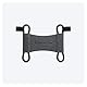 Tractive 2 STK. Textilklammern für Tractive Dog 6 GPS Tracker (Schwarz) - S