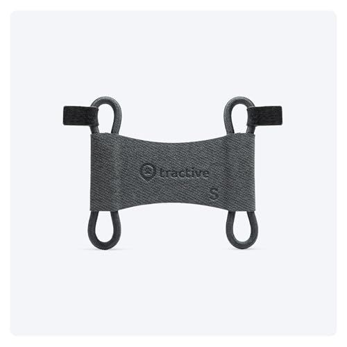 Tractive - 2 clip in tessuto per il GPS per cani Tractive DOG 6 (nero) - formato piccolo (S)