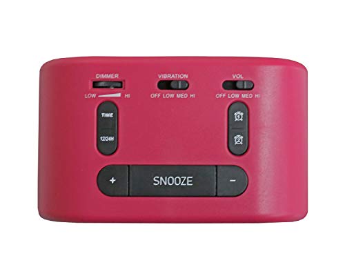 RIPTUNES Despertador digital alto com batedor de cama para pessoas com sono pesado para quarto, alar