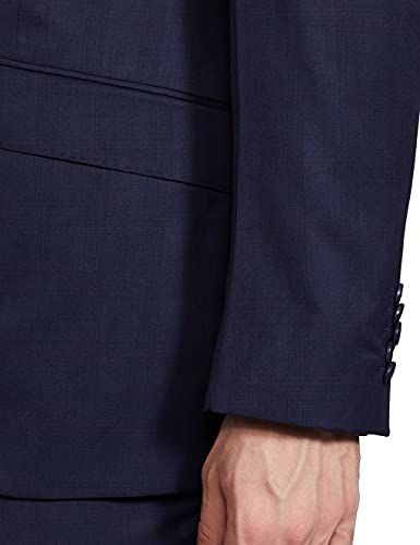 Image of Raymond Wool Blend Men's Full Sleeve Contemporary FIT Fancy Blue Formal Suit