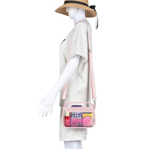 Image of Oraben Clear Bag for Stadium Events Clear Purse Stadium Bag Satchel Handbags for Sports Events Concerts Festivals | Stadium Approved