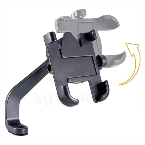 Image of Universal Bicycle Phone Mount Holder, Adjustable Handlebar Clamp, Black (C2)