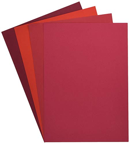 エスケント ケント紙 スターカラー A4 レッド系4色 各10枚セット 5030002