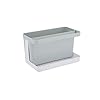 axentia 130669 Caddy opberghulp gootsteen organizer voor de keuken, kunststof, grijs/wit, ca. 20 x 12 x 11 cm