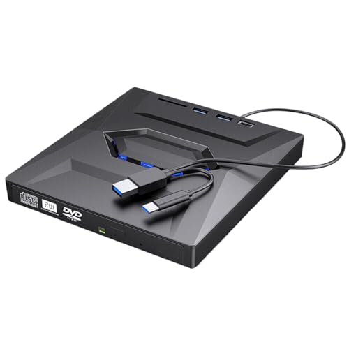 Graveur de DVD RW Externe à transmission de données à grande vitesse avec hub multifonction 5en1