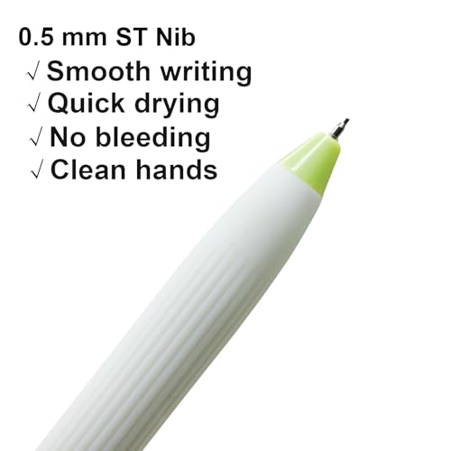 Set de 8 bolígrafos gel Maydahui temática frutas 0.5mm tinta negra miniatura 3