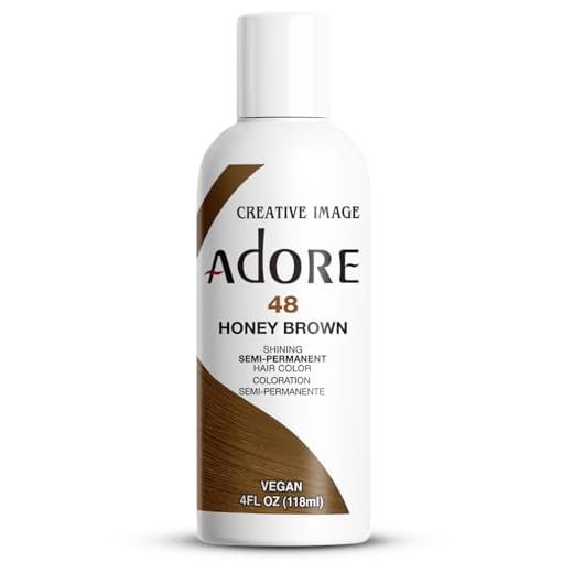 Adore Semi Permanent Hair Color #048 Honey Brown, 4 Fl Oz