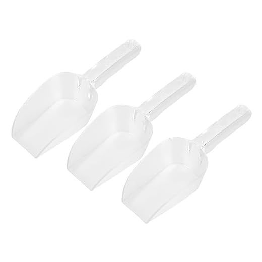 UPKOCH Pala De Comida De 3 Uds Cuchara Para Papas Fritas Cuchara Para Comida De Perro Cuchara Para Comida Café Dulce De Arroz Cereal Chips De Hielo Cuchara De Arroz De Caramelo Práctica