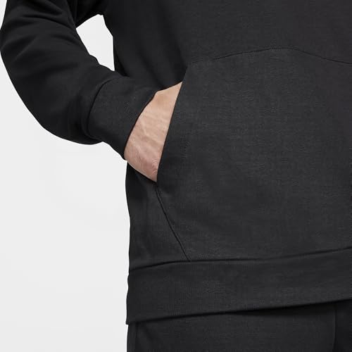 Nike Men's Dry Pullover Swoosh Hoodie (X-Large, Black/Black/White)3