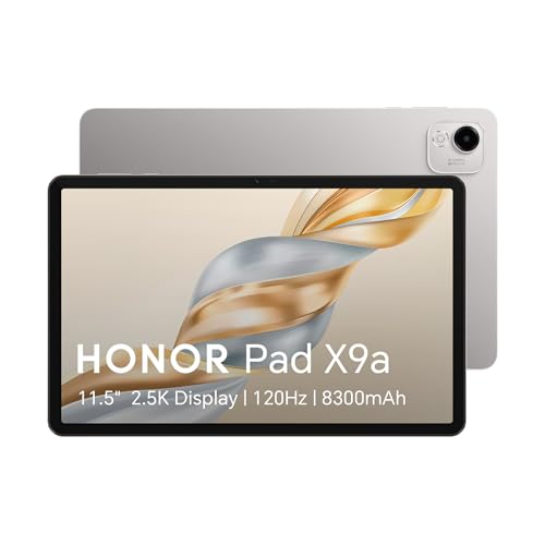 HONOR Pad X9a 11.5 120Hz 2.5K HONOR Fullview Display 128GB Storage 8300mAh Battery Slim Metal Body Four Speakers Android 15 Gray-New