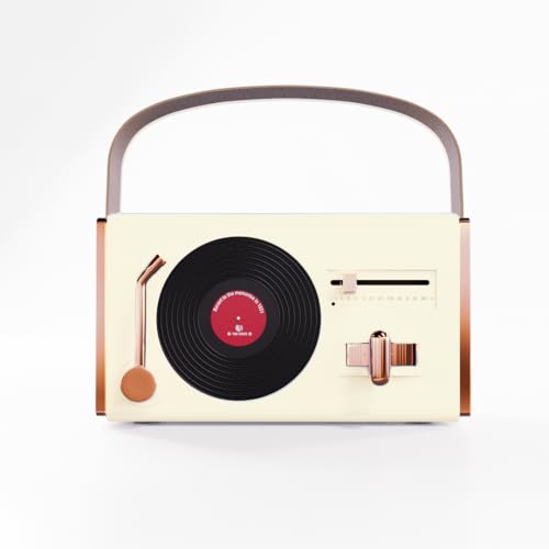 Image of Walta Elite Retro Pro Portable Bluetooth Speaker, 16W, Vintage Style, TWS Mode, BT 5.4, USB /AUX /TF, Type-C Charging, 5Hrs Playtime