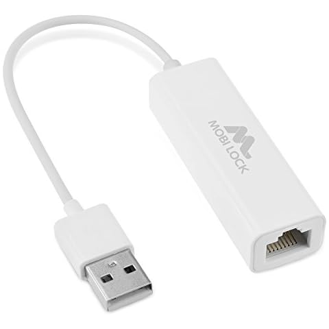 USB Ethernet (LAN) Network Adapter Compatible with Laptops, Computers, and All USB 2.0 Compatible Devices Including Windows 7 to 11, Vista, All Mac OS X, and macOS - by Mobi Lock Cover