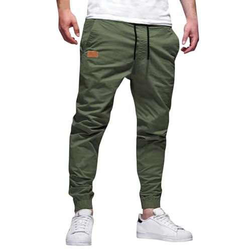Men's Multi-Pocket Casual Pants Linen-Style Trousers Summer Beach Outdoor Golf Hiking Workwear