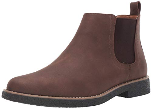 Deer Stags Men's Rockland Chelsea Boot, Dark Brown, 8.5 W US