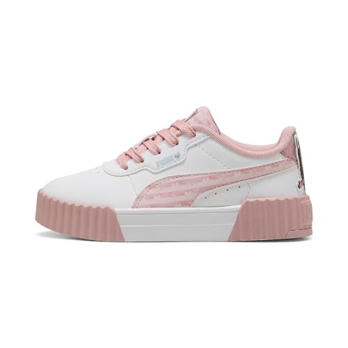 PUMA Unisex-Child Gabbys Dollhouse Carina 3.0 Shoes White-Wild Pink SS26 11 Little Kid
