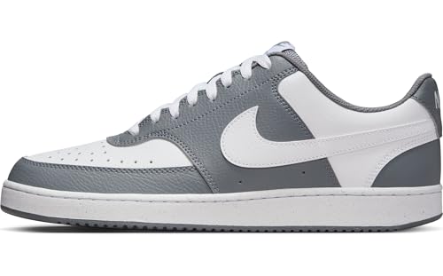 Nike Herren Court Vision Low Sneaker, Cool Grey/White/White, 41 EU