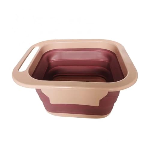 Lavabo plegable for pies, contenedor de lavado plegable, ahorra espacio, bañera for pies, diseño de almacenamiento portátil for el cuidado de los pies, uso doméstico, relajación en interiores y exteri