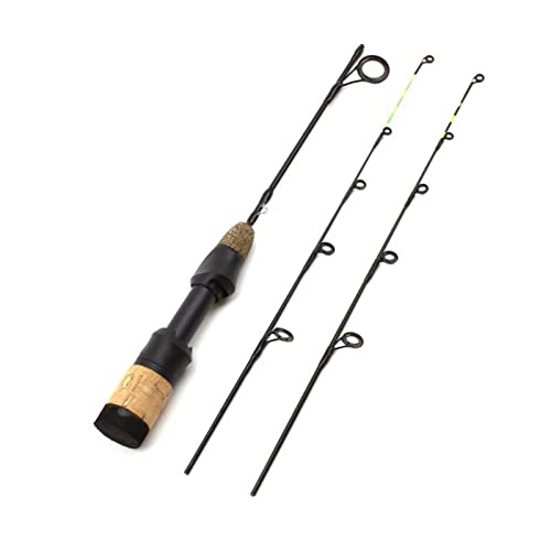 Vishengel 58 CM Winter Ijs Hengels 2 Tips Draaiende Rod en Reel Set Carbon Fiber Ice Pole Ultra-Light Carp Vissen Winter Vissen Draagbare reishengel - Image 5