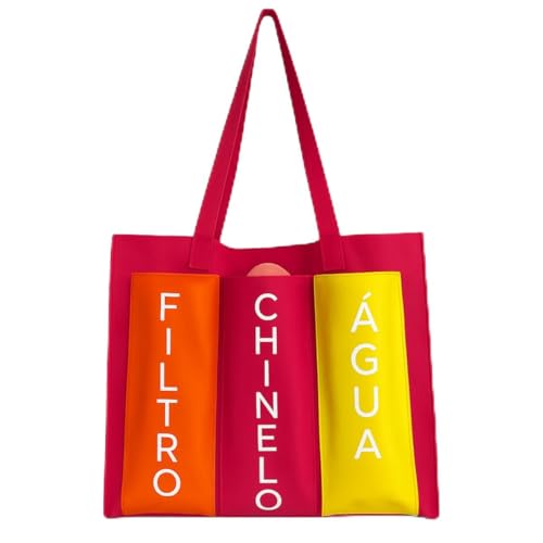 Bolsa Praia Silicone Grande Verão Impermeável Com Bolsos PRA-REP (Pink)