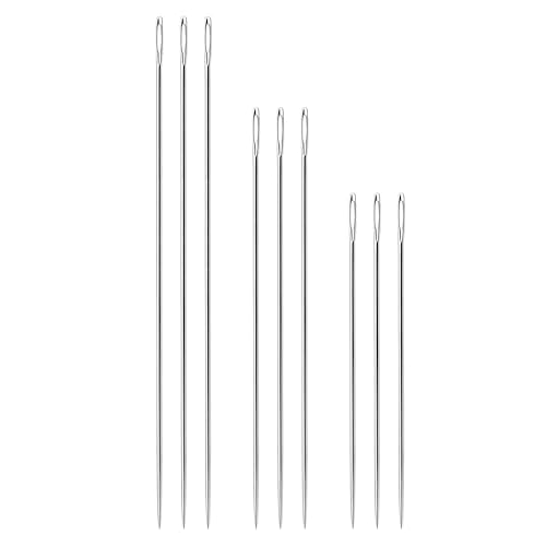Deshionew 9 PCS Extra Long Darning Needles 4.9