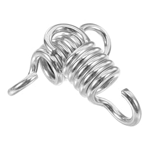 SEWACC Robuste Schaukelaufhängungen aus Edelstahl Feder Aufhängeset für Verandaschaukeln und Hängemattenstühle Verzinkte Deckenmontage mit Hoher Tragfähigkeit 2 Stück