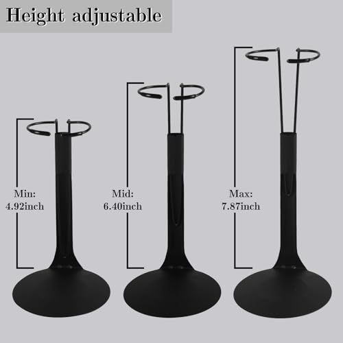 Image of UCanaan 20 pcs Doll Stand - Action Figure Stands with Expandable Waist Wire for 8 inch-14 inch Dolls Doll Stands for 8 to 12inch Dolls Suitable for 1 /6 Dolls Accessories,Action Figure Stand (Black, 20)