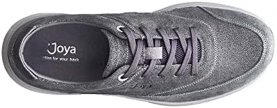 JOYA Womens Venice Leather Textile Dark Grey Shoes 7.5 US | Image 4