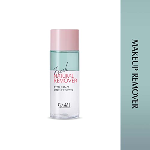 Image of Glam21 Makeup Remover for Water-Proof & Long Lasting Makeup| Mild & Residue Free| Non-greasy | Smoothens Skin - 100mL