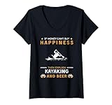 Photo Gallery donna kayak birra felicità divertente tee | regalo kayaker maglietta con collo a v Photo Gallery donna kayak birra felicità divertente tee | regalo kayaker maglietta con collo a v