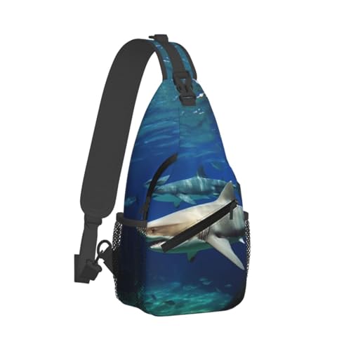 Bolso cruzado Two White Sharks para hombre y mujer miniatura 2