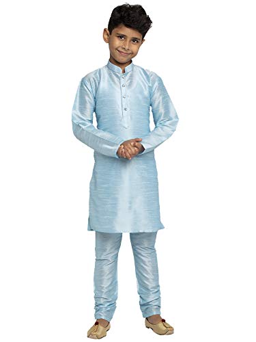 Image of KRAFT INDIA Boys Silk Kurta Churidar