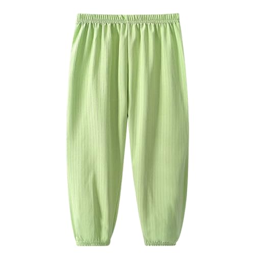 Pantalon protection solaire enfants en soie glacée ample et unisexe