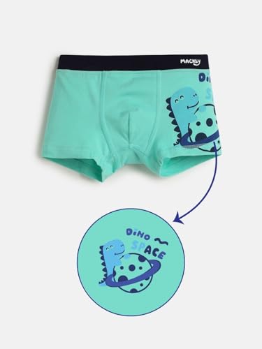 Image of mackly Boys Printed Boxer Underwear | Soft Cotton Stretchable Innerwear | No Ride-Up Design | Skin-Friendly for Kids | Pack of 3