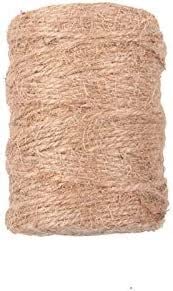 Naturalny sznurek jutowy, 100 Meters Natural Burlap Hessian Jute Twine 4mm