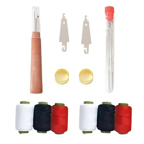 Dinghaole 37-teiliges Nähwerkzeug-Set, Edelstahl-Nähnadeln mit Fadenkit, komplettes Nähset für Erwachsene, tragbares Nähzubehör für Reparaturen und Handwerk