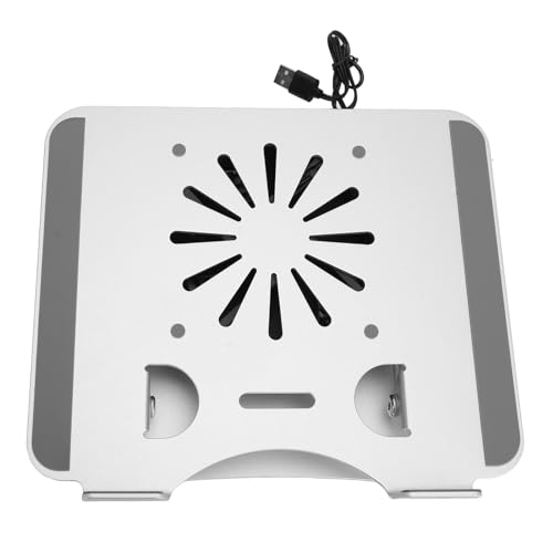 Soporte ajustable para laptop con ventilador de enfriamiento