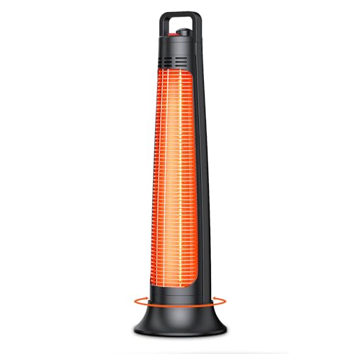 Outdoor Patio Heater, Electric Infrared Heat for Garage Backyard Indoor use, Portable Space Radiant...