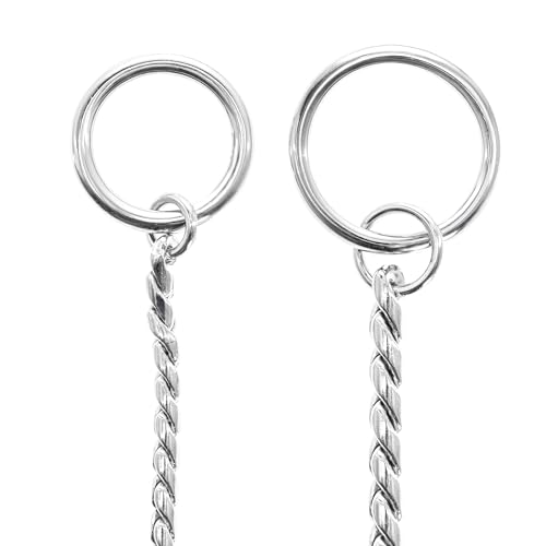 Collier pour chien gros gabarit Record chaîne serpentine 65cm laiton chromé anneau soudé