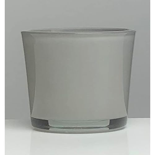 INNA Glas Jardinera de Cristal Alena Gris