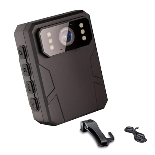 Vlog camera recorder TECKEEN caméra vidéo portable 4K et police body camera pour tout filmer