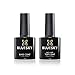 Bluesky Base e Top Coat Semipermanente 2PCSx10ML No Wipe Base e Top Coat Semipermanente, UV LED Soak off Smalti Semipermanenti Smalto Gel Unghie UV Manicure Set
