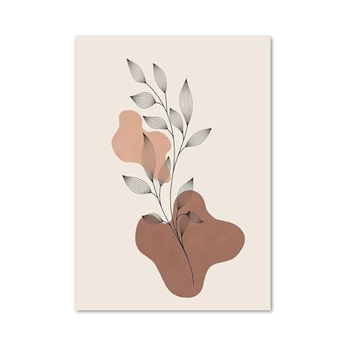 Lignes géométriques pour fille sur cette toile abstraite style nordique