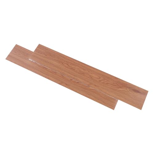 Sol en vinyle autocollant noyer 60x30 cm | Lot de 36 lames PVC imperméables