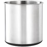 OKT Kitchen Utensil Holder,7.2″Large Stainless Steel Utensil Crock with Non Slip sillicone Bottom Design