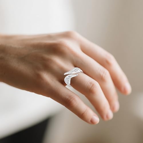 Bague ailes d'ange en argent 925 ONEFINITY filigrane ciselé main