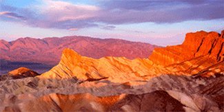Death Valley from Zabriskie Point - 3D Motion Lenticular Postcard - 4x8 Greeting Card - Oversize