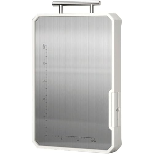 Planche à découper en acier inoxydable durable pour cuisine et découpe