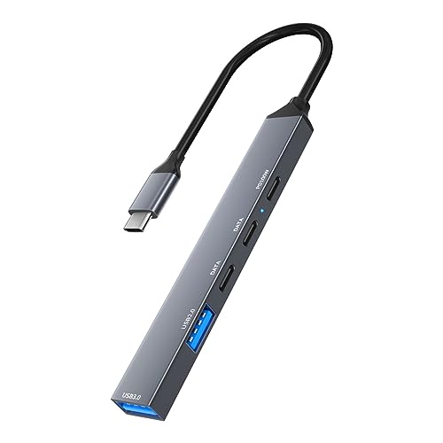Adaptateur USB de type C 5 en 1 doté d'une charge rapide Power Delivery 100W pour PC portable